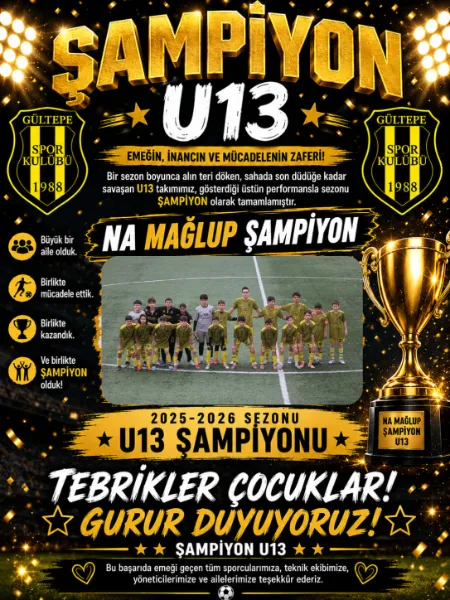 NAMAĞLUP ŞAMPYON U-13